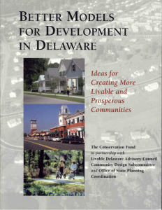 The book cover for Better Models for Development in Delaware by Ed McMahon
